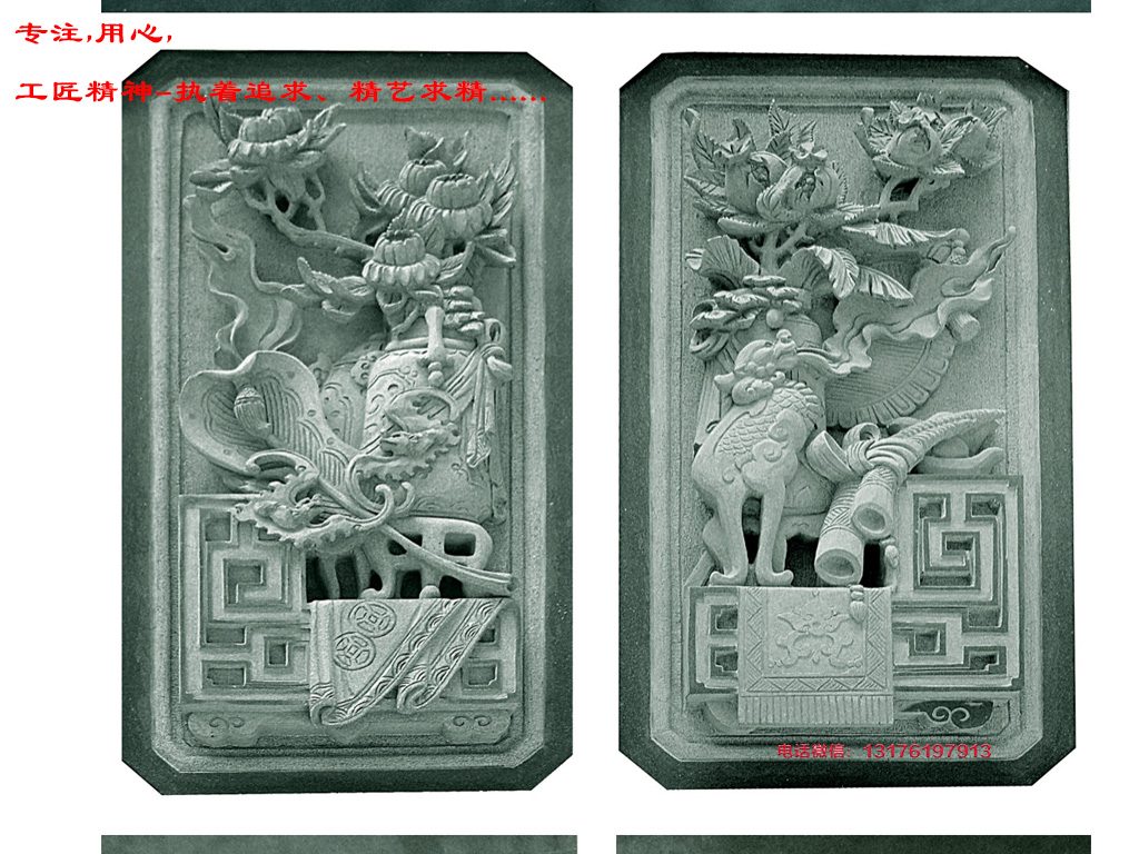 青石壁畫-簡單石雕壁畫歷史-各種石雕影壁墻圖片大全