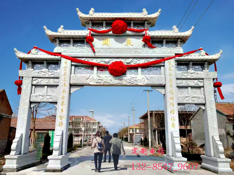 鄉(xiāng)鎮(zhèn)村口牌樓牌坊與公園大門樓新款設(shè)計圖片