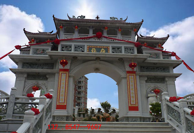 河南景區(qū)石牌坊農(nóng)村石牌樓雕刻樣式搭配圖案