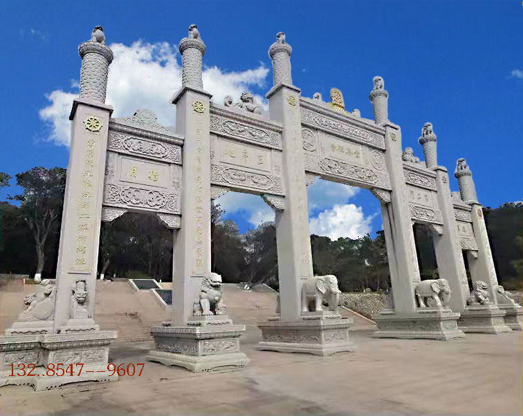 村門石雕牌坊的造型典范和選擇廠家石料圖案