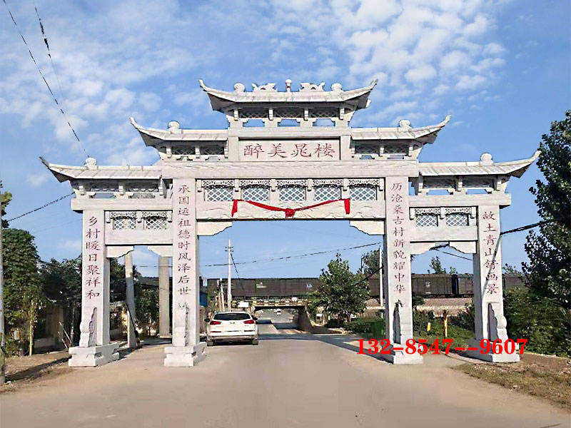 村門石雕牌坊的造型典范和選擇廠家石料圖案