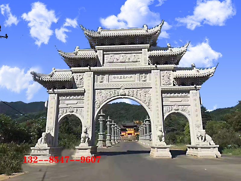 村門石雕牌坊的造型典范和選擇廠家石料圖案