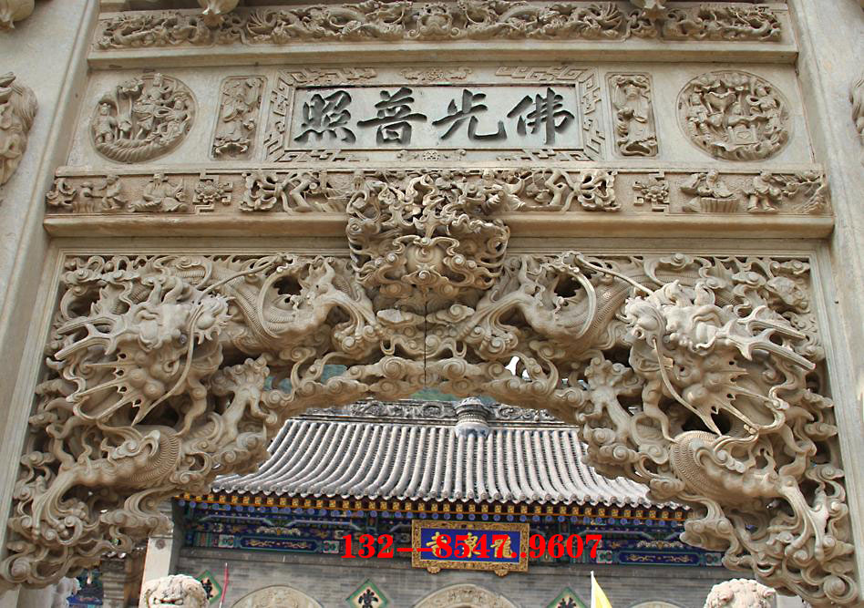 景區(qū)牌坊石牌樓搭配圖案祠堂大門石門樓雕刻造型