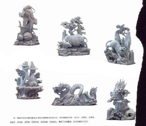 十二生肖雕刻、石雕十二生肖