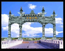 我廠(chǎng)制作的石雕牌坊牌樓大門(mén)雕刻精品