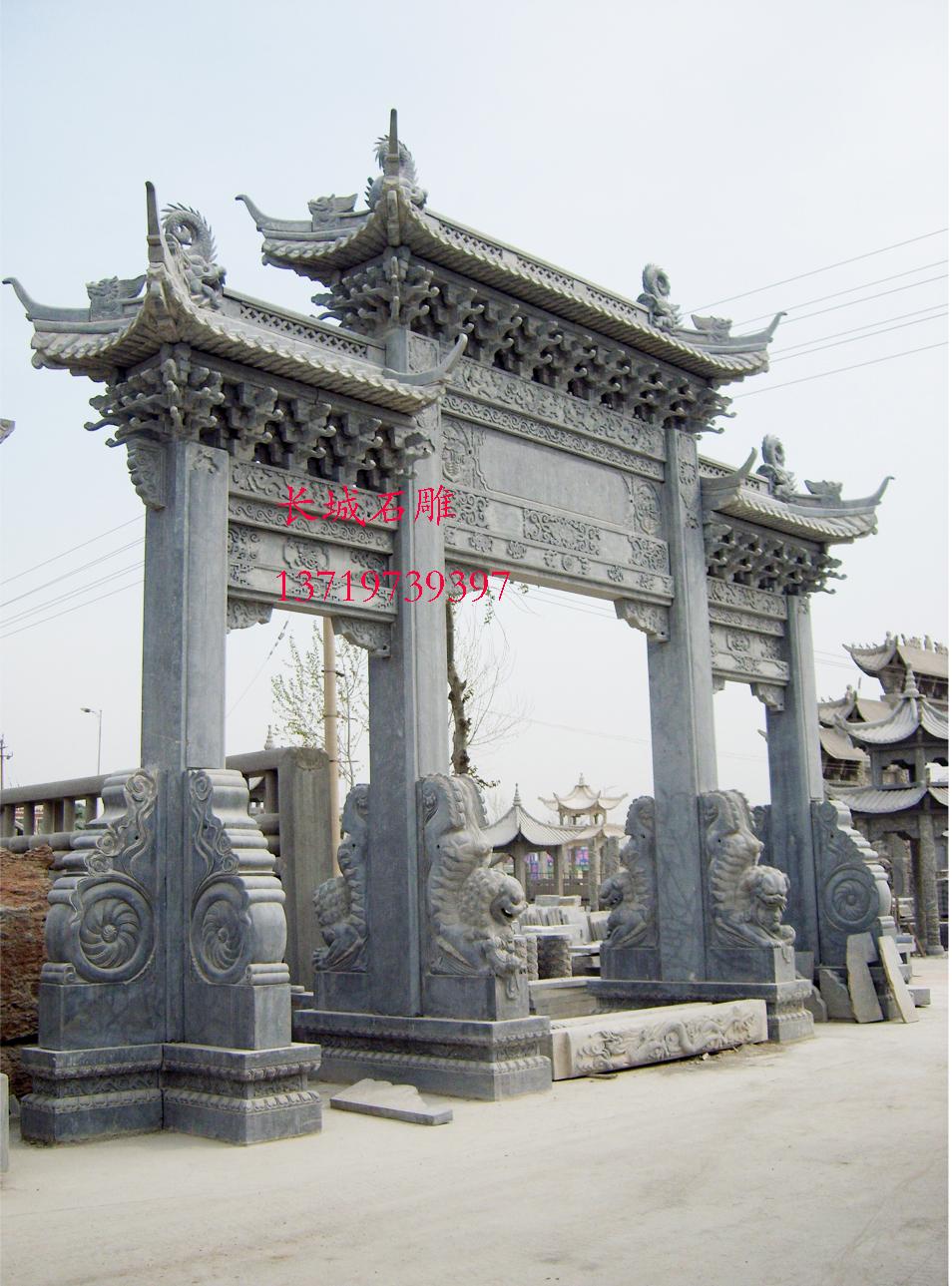 石牌坊，石雕牌坊，石雕牌樓