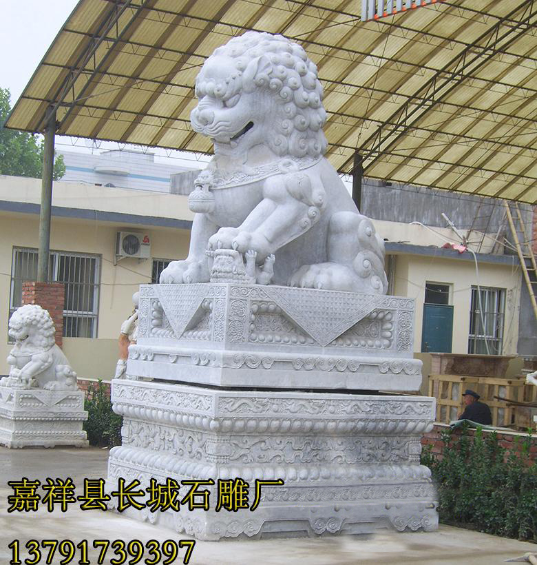 石獅子-擺放作用，風(fēng)水作用。