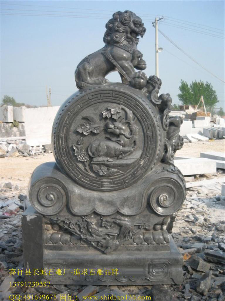 抱鼓石，門墩石